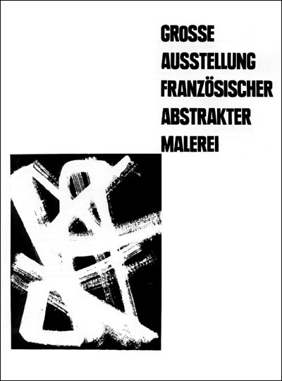 Affiche réalisée à partir d'un brou de noix de Pierre Soulages