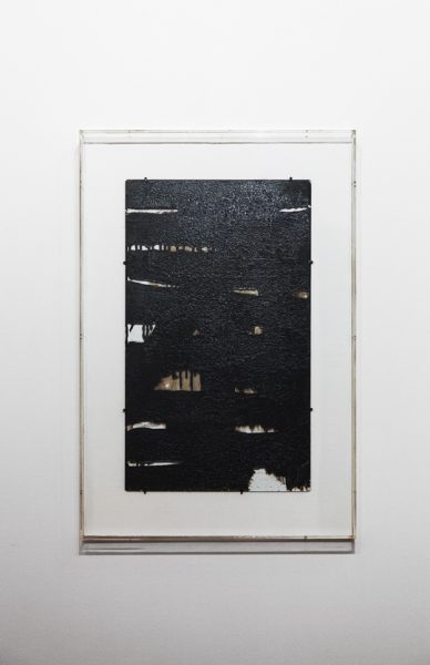 Goudron sur verre, 76,5 x 45,5 cm, 1948-3