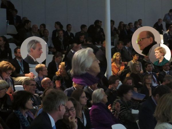 De gauche à droite : Joël Chevrier, Alice Pauli, Jean Paul Gandur, Eveline Notter