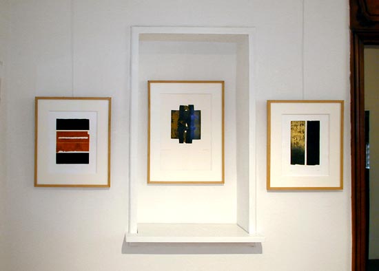 Eau-forte XXXIX, 1994, 4 cuivres juxtaposés / Eau-forte XXVIII, 1974, 1 cuivre / au-forte XL, 1996, 2 cuivres juxtaposés