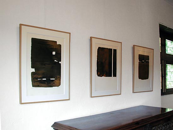 Eau-forte XV, 1961, 1 cuivre /  Eau-forte XXXIII, 1974, 2 cuivres juxtaposés  / Eau-forte XXVI-1, 1974, 1 cuivre