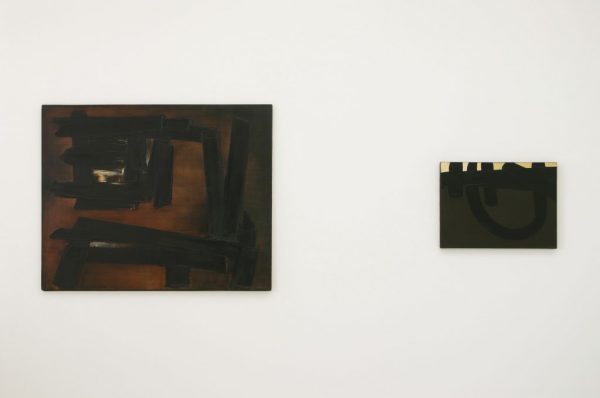Peinture, 130 X 162 cm, 1er Septembre 1956 (cat. n° 245)  Peinture, 61 X 80 cm, 6 Août 1974 (cat. n° 723)