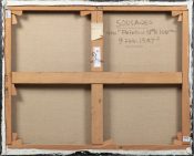 Peinture 81 x 100 cm, 9 fevrier 1987 verso